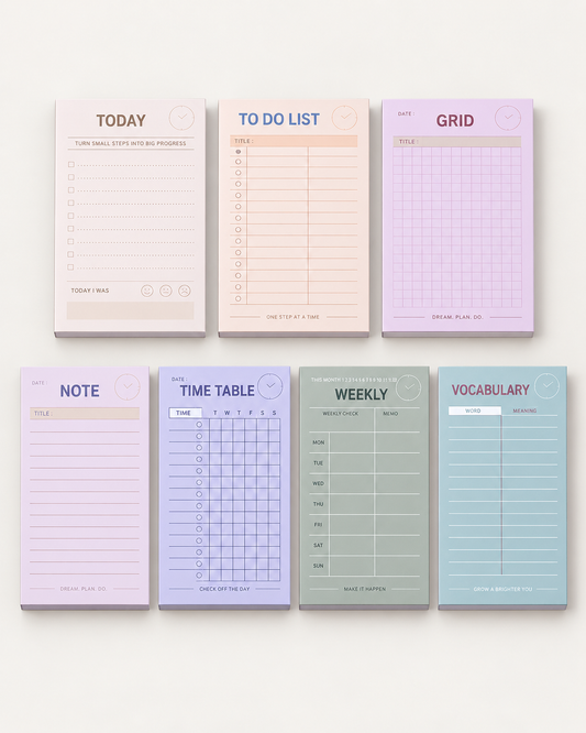 Le bloc-notes de planification journalière