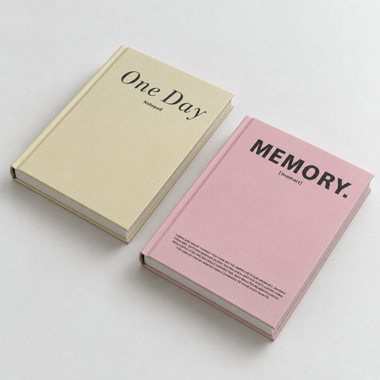Weekly Plan Notebook side profile and page block