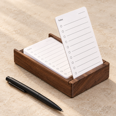 Wooden Desk Note Box
