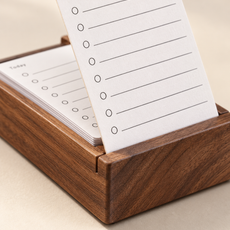 Wooden Desk Note Box