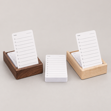 Wooden Desk Note Box
