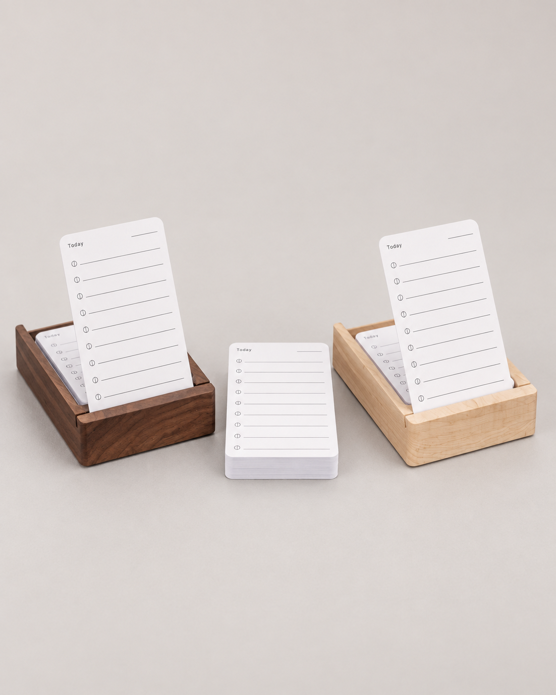 Wooden Desk Note Box