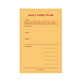  Daily meal plan