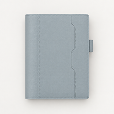 Blue A6 Loose-Leaf Notebook front view
