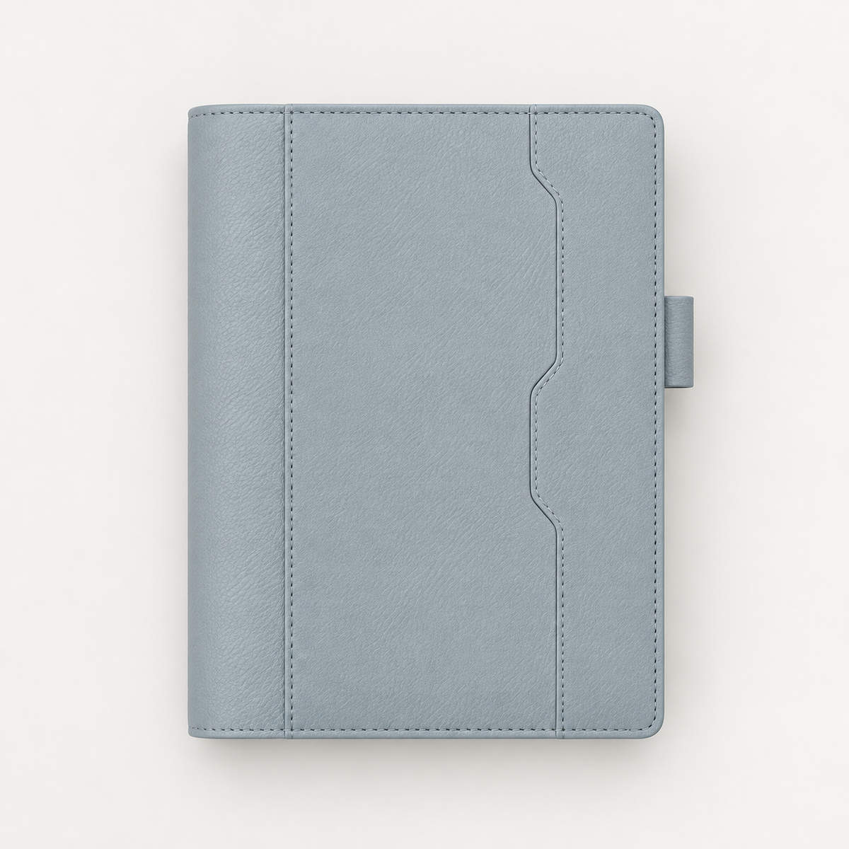 Blue A6 Loose-Leaf Notebook front view