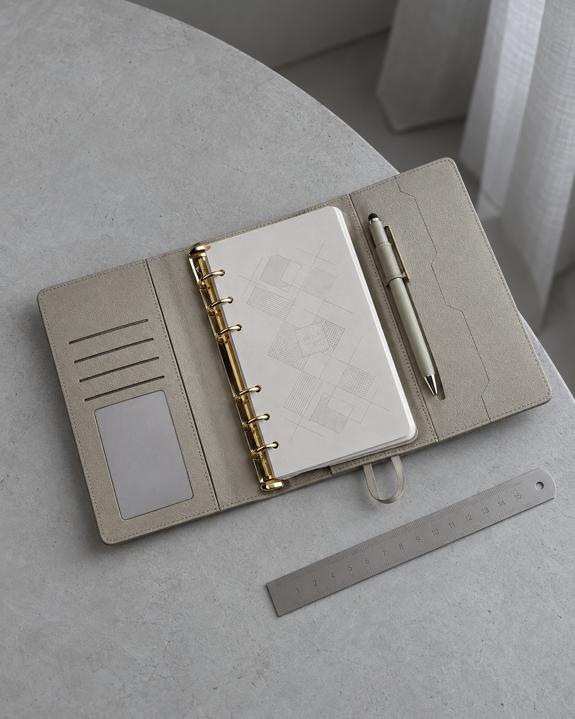 A6 Loose-Leaf Notebook editorial lifestyle view