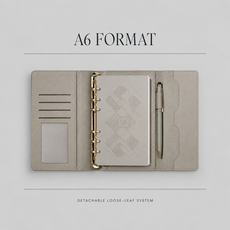 A6 Loose-Leaf Notebook format and detachable system