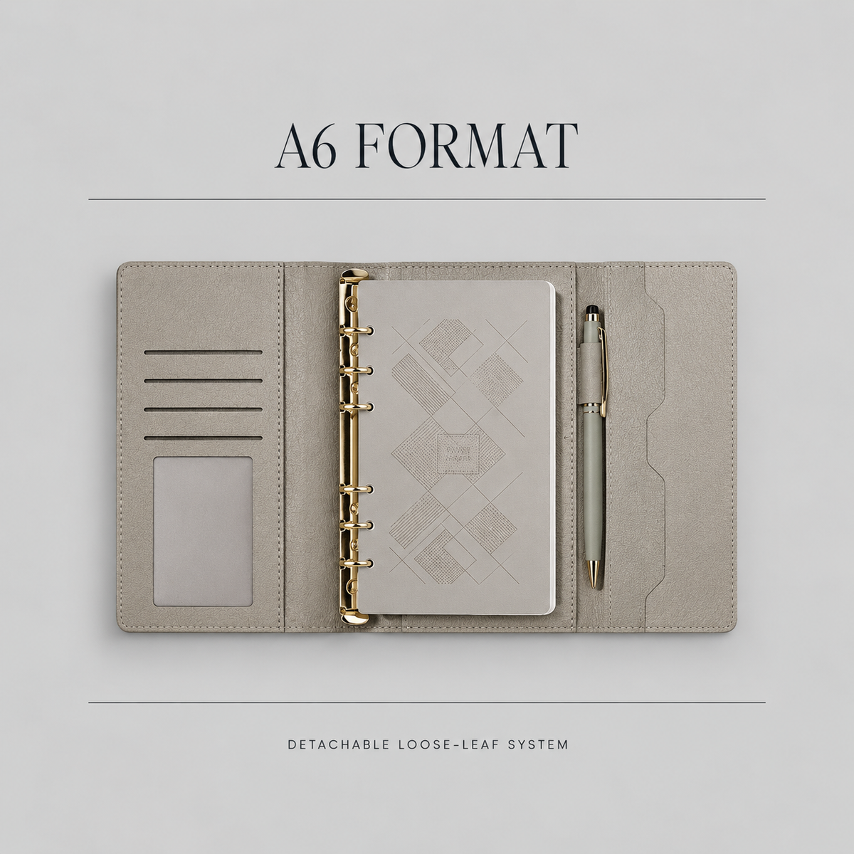 A6 Loose-Leaf Notebook format and detachable system