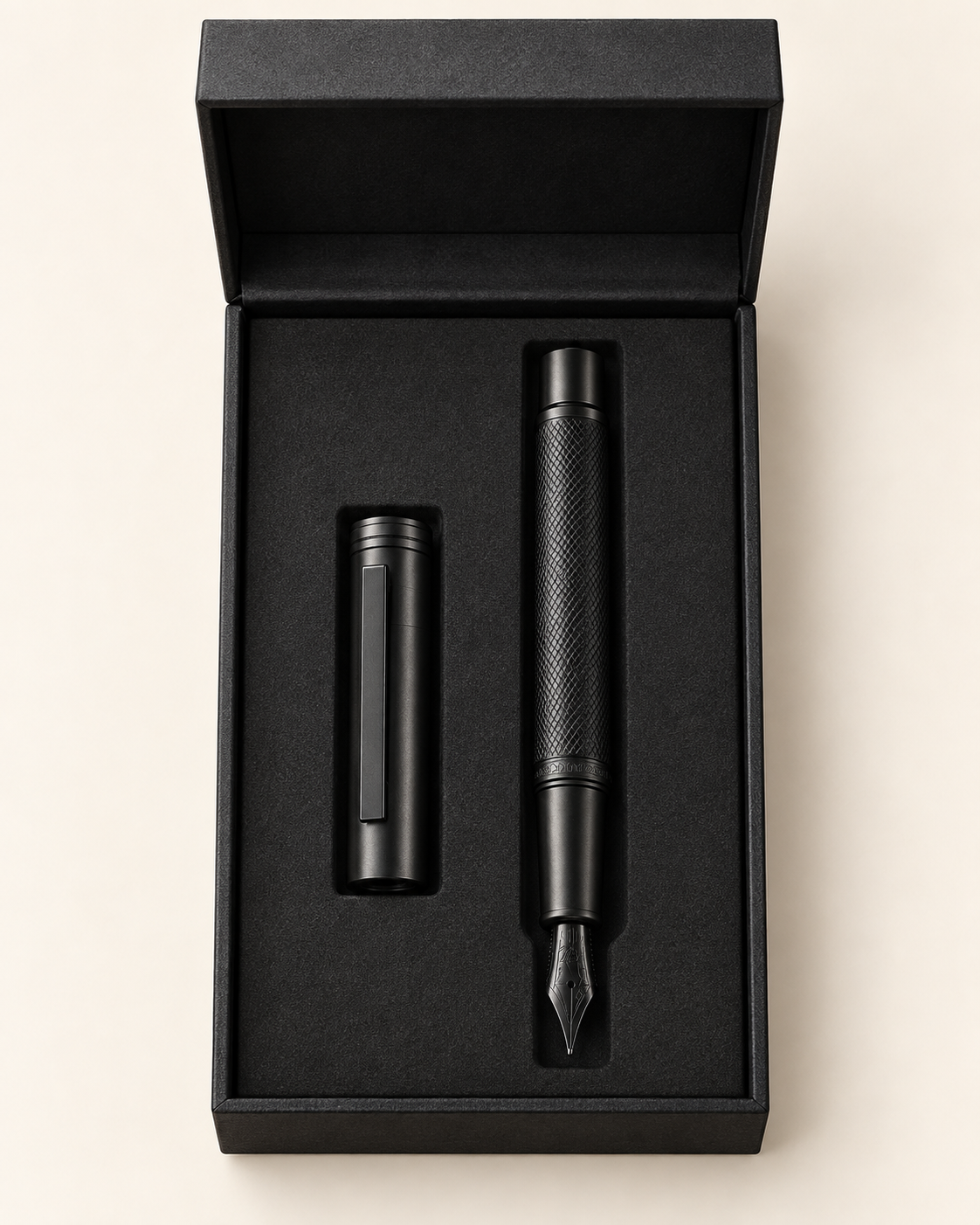 Black fountain pen gift set