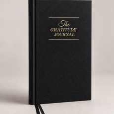 Elegant black gratitude journal