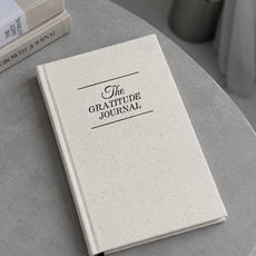 The Gratitude Journal linen cover and ribbon detail