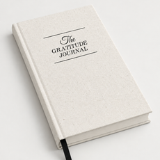 The Gratitude Journal spine and page block view