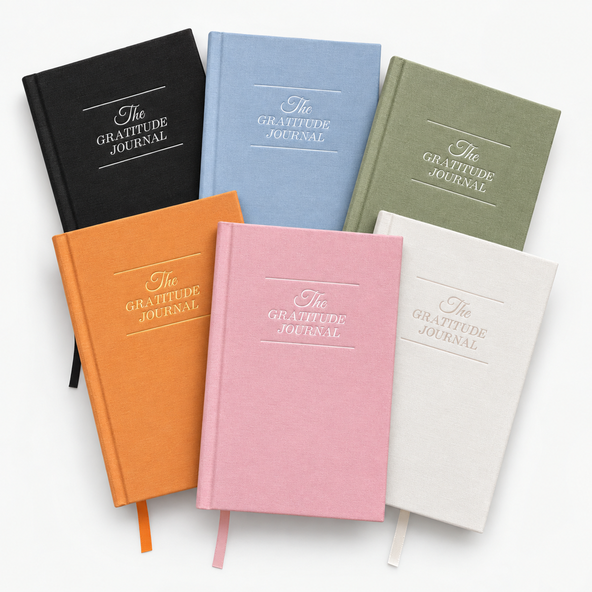 Gratitude and Prayer Journal in all six colourways