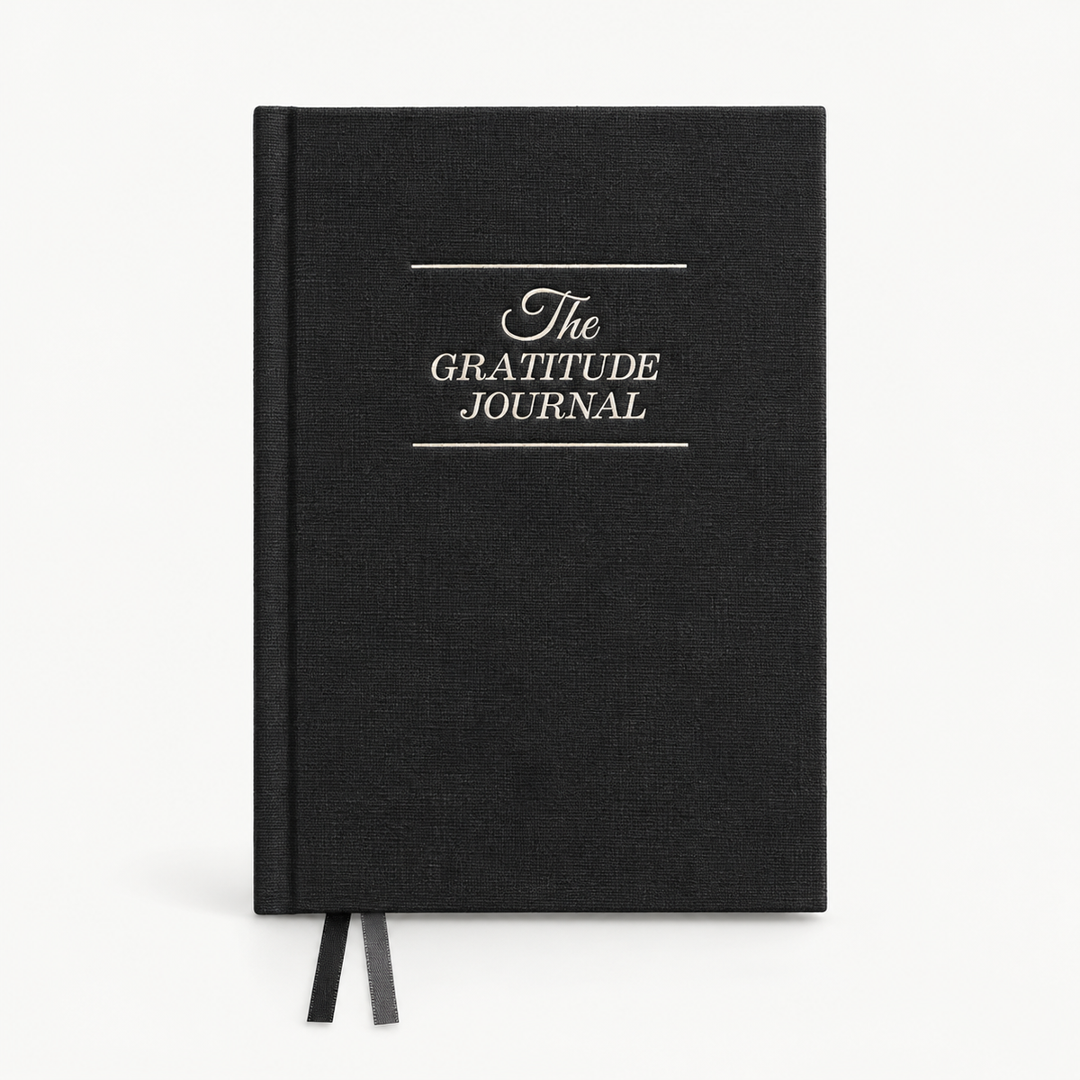 Black Gratitude and Prayer Journal front view