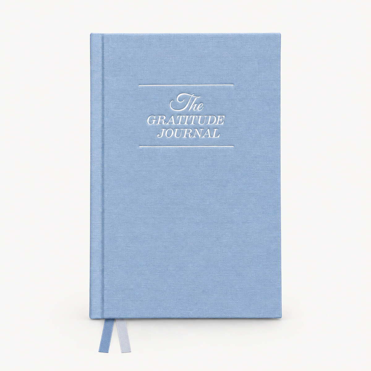 Blue Gratitude and Prayer Journal front view