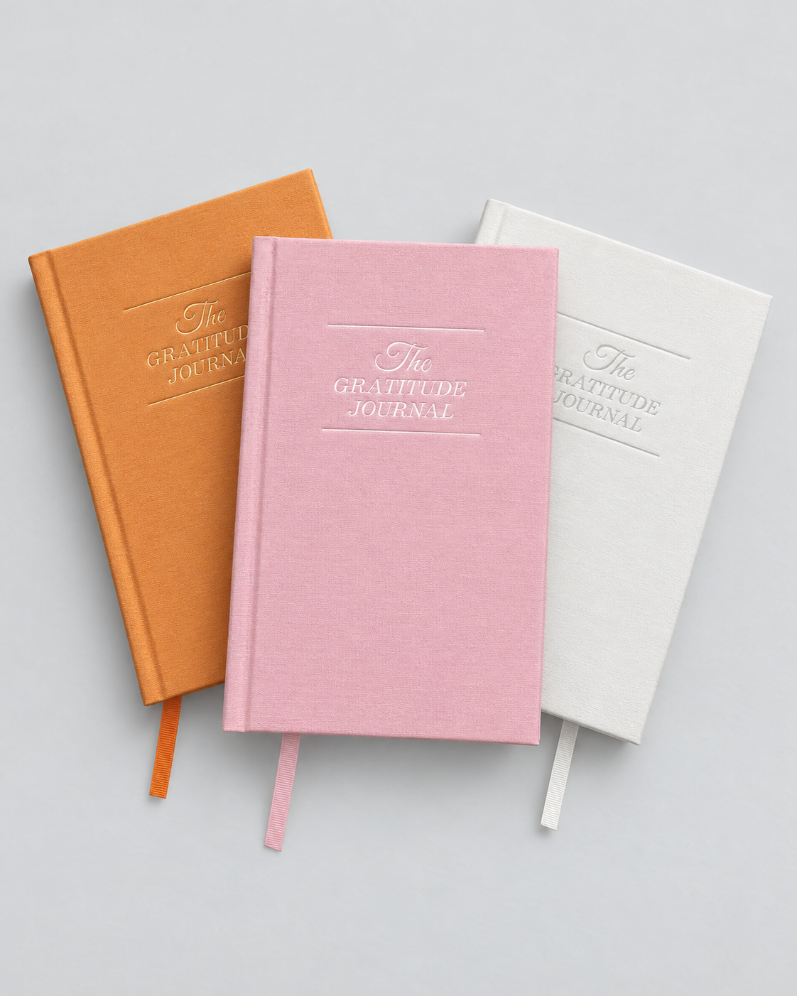 Gratitude and Prayer Journal editorial colourway arrangement