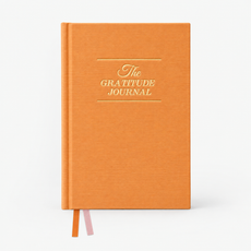 Orange Gratitude and Prayer Journal front view