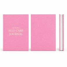 Self-Care Journal Gift Set journal front back and side views