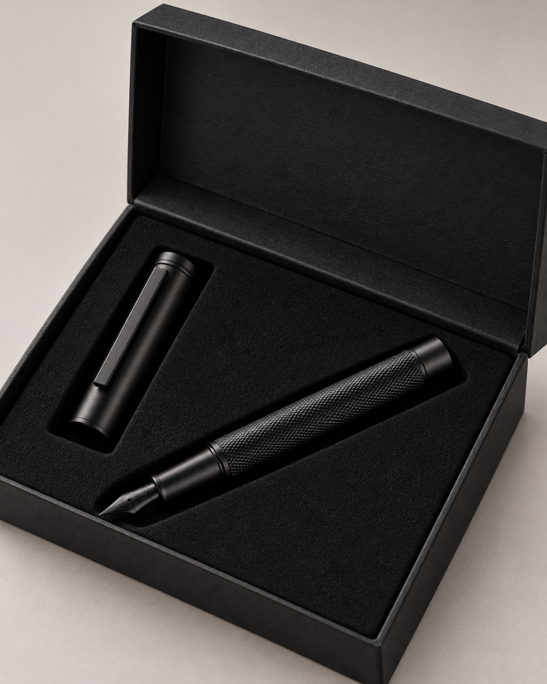 Matte-Black Fountain Pen Gift Set