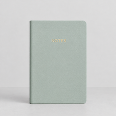 Green Mini Notes Notebook front view