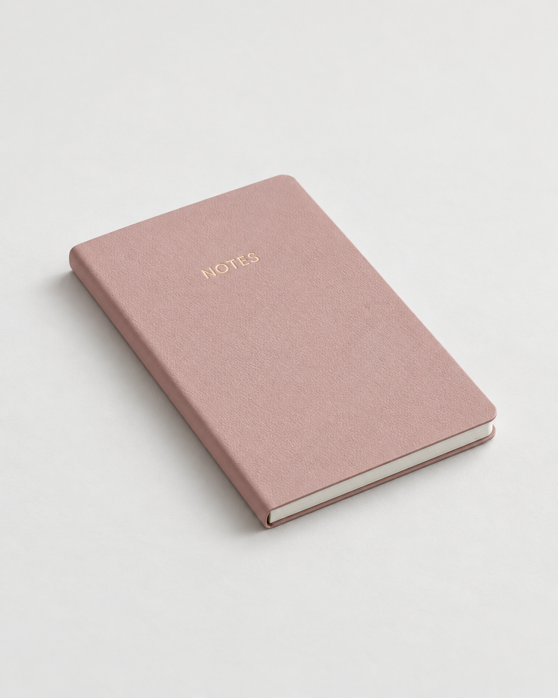 Mini Notes Notebook side profile and page thickness