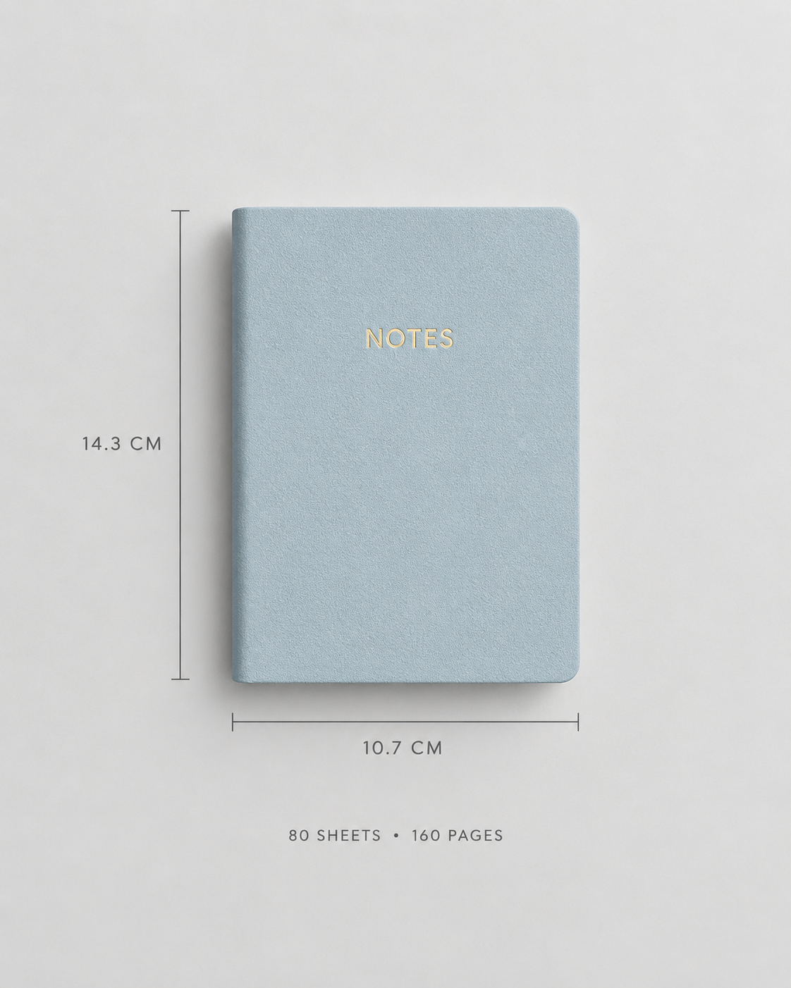 Mini Notes Notebook size 10.7 by 14.3 centimetres