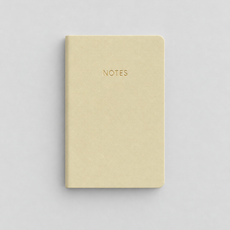 Yellow Mini Notes Notebook front view