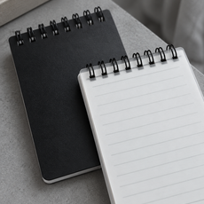 Pocket Spiral Notepad wire binding and cover detail