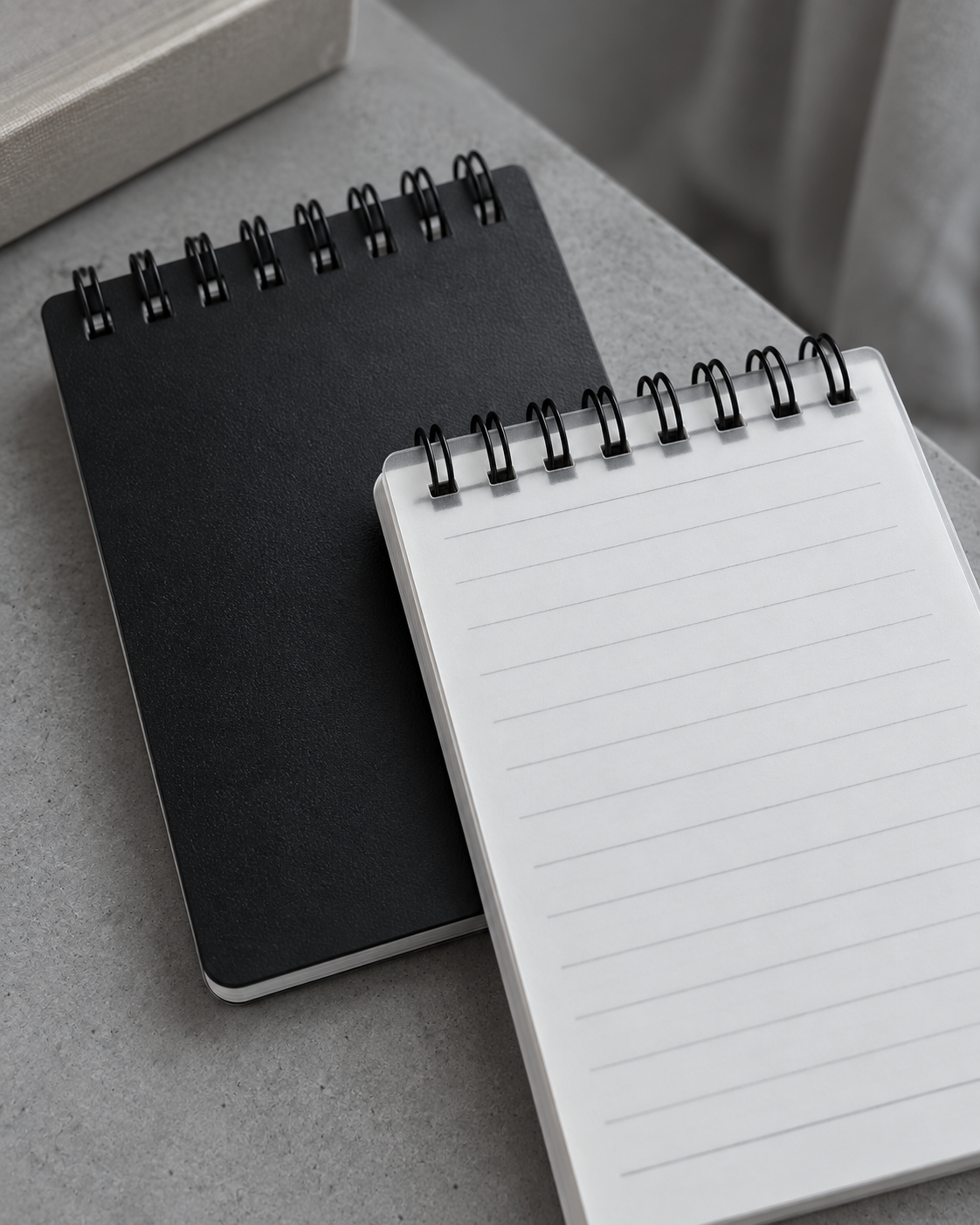 Pocket Spiral Notepad wire binding and cover detail
