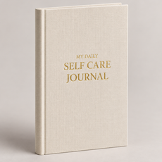 Premium beige A5 self-care journal