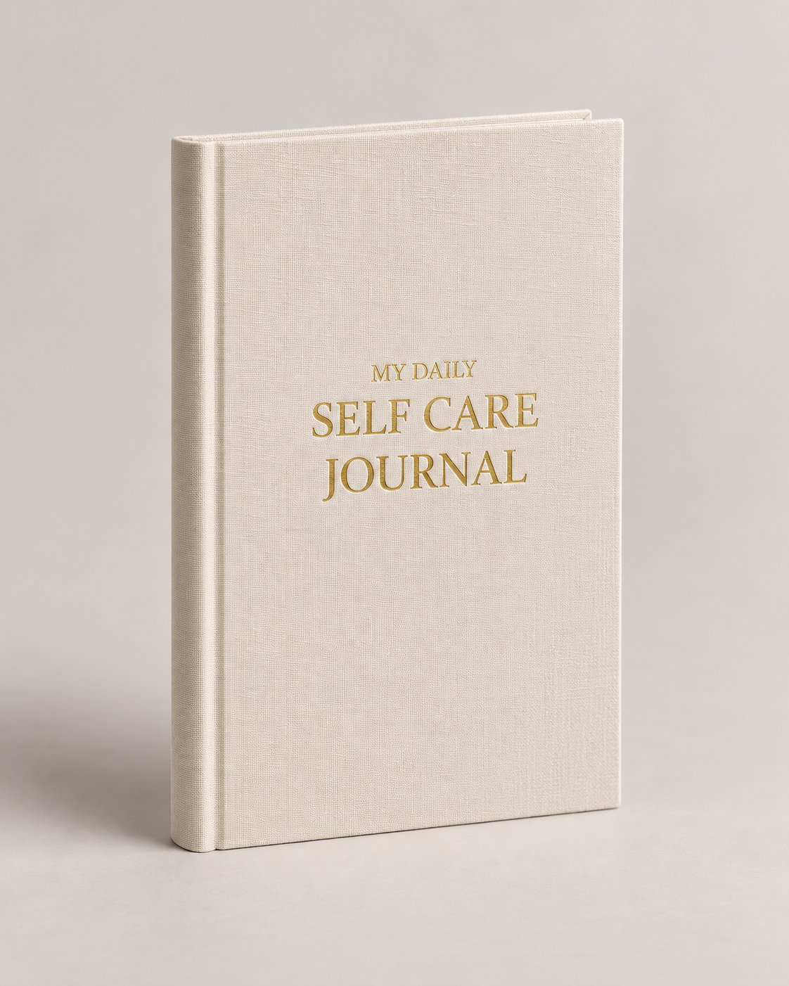 Premium beige A5 self-care journal