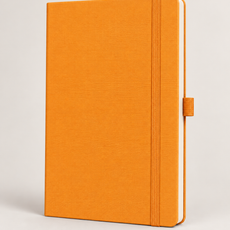 Premium orange A5 everyday notebook