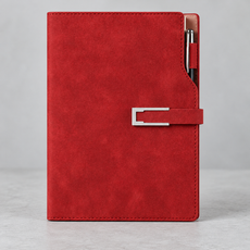 Bright red Schedule Planner front view