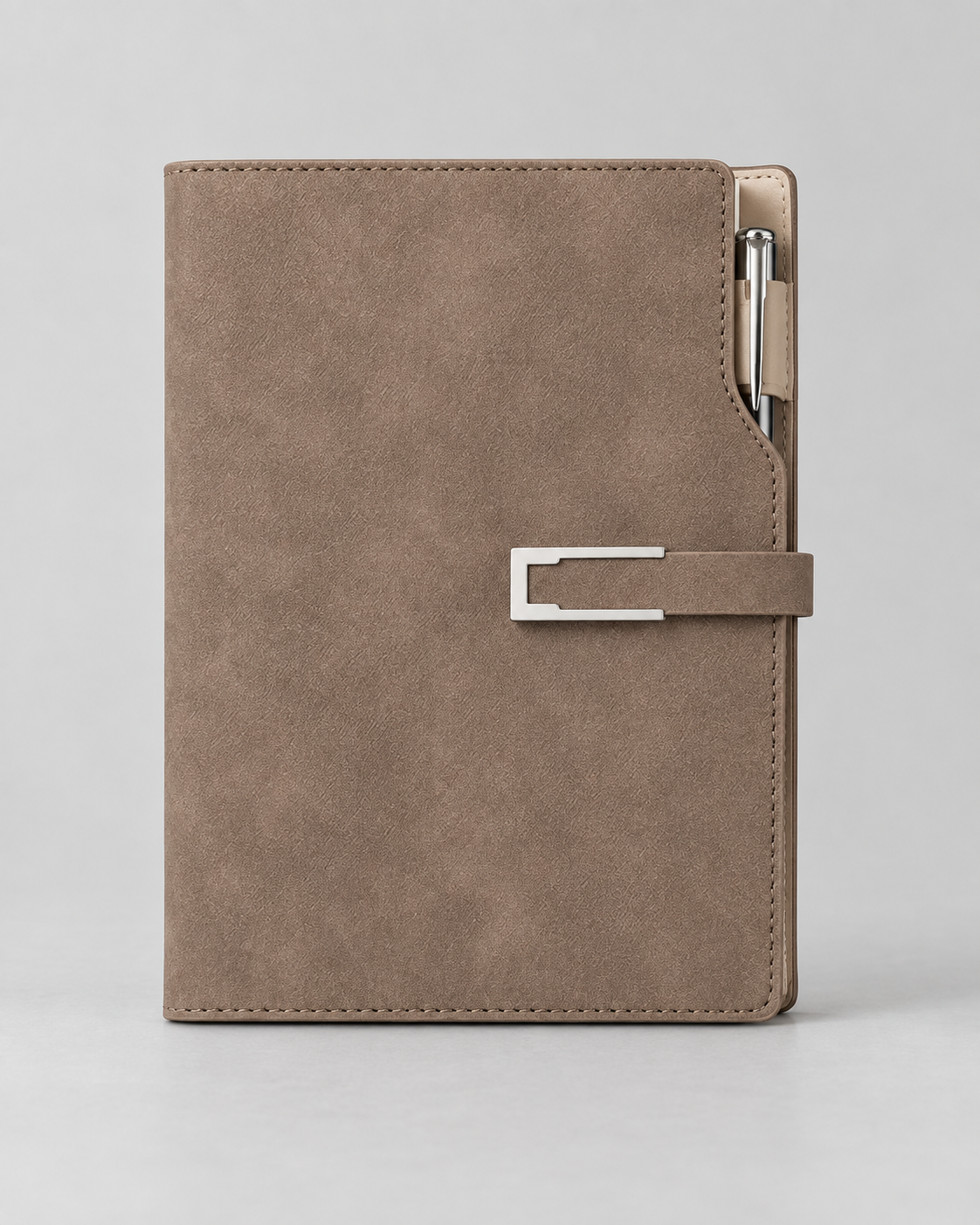 Taupe brown Schedule Planner front view