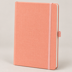 Soft coral A5 everyday notebook