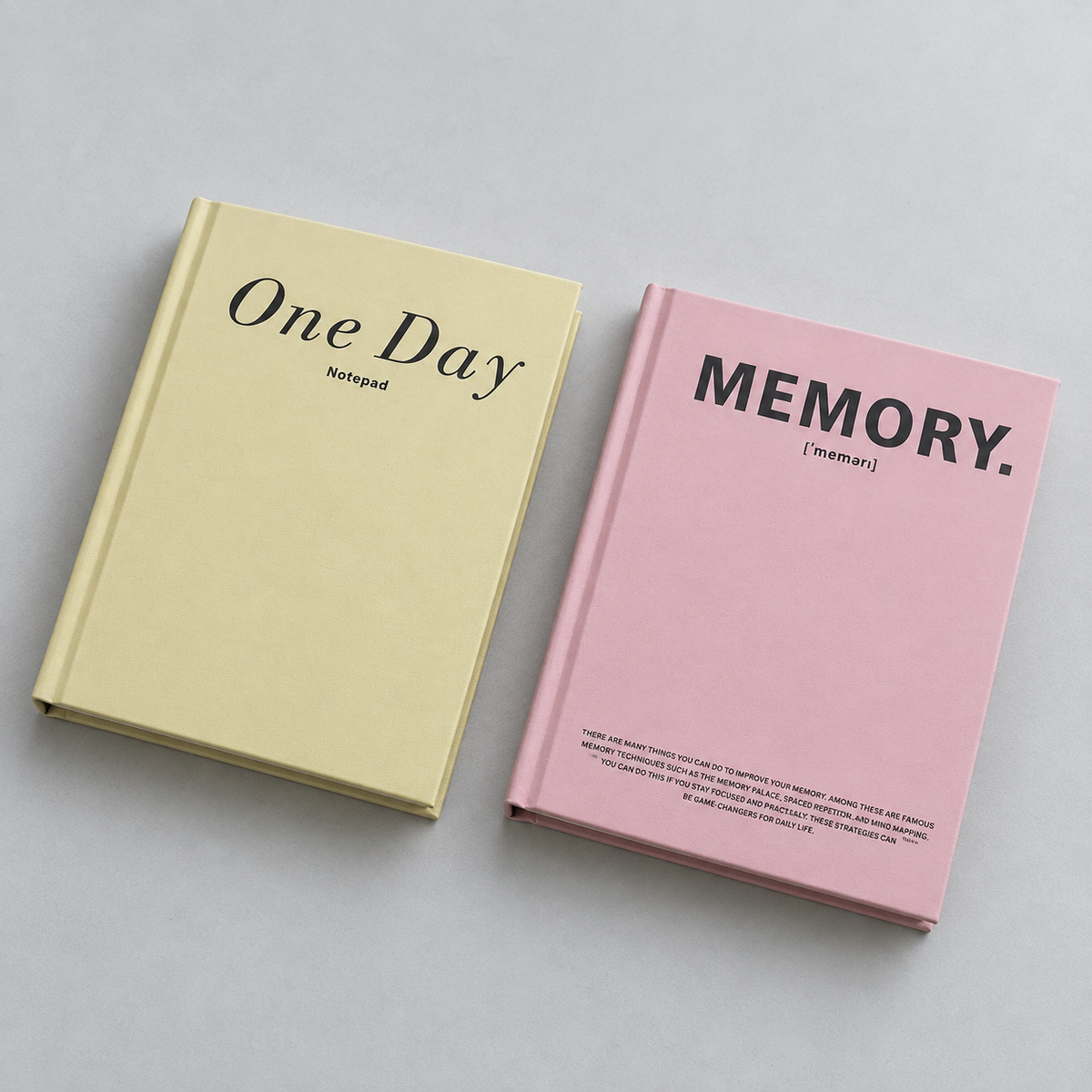 Weekly Plan Notebook in both colour and cover styles