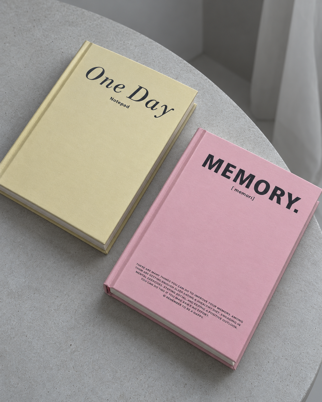 Weekly Plan Notebook hard cover and spine detail