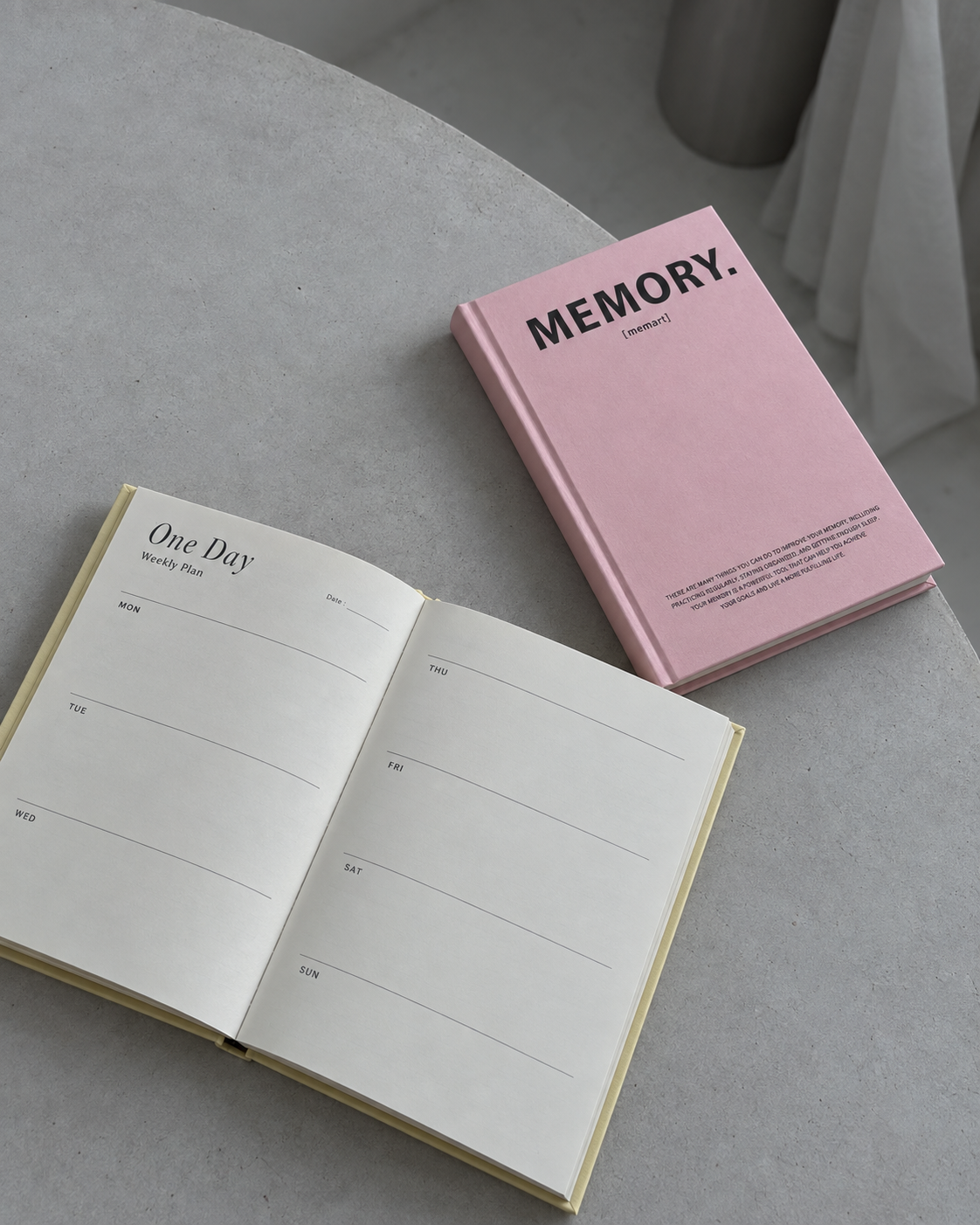 Weekly Plan Notebook editorial lifestyle view