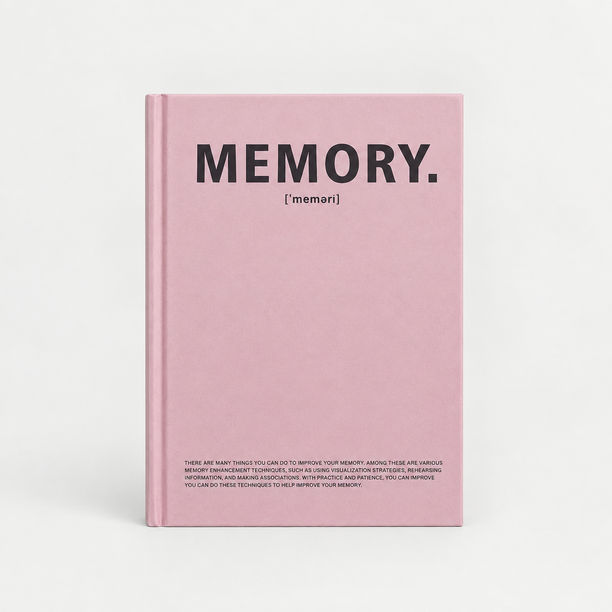 Pink Memory Weekly Plan Notebook front view